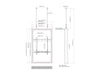 Multibrackets M Pro Series Enclosure 55" High Brightness Wire Medium Black Signage Display Enclosures Multibrackets