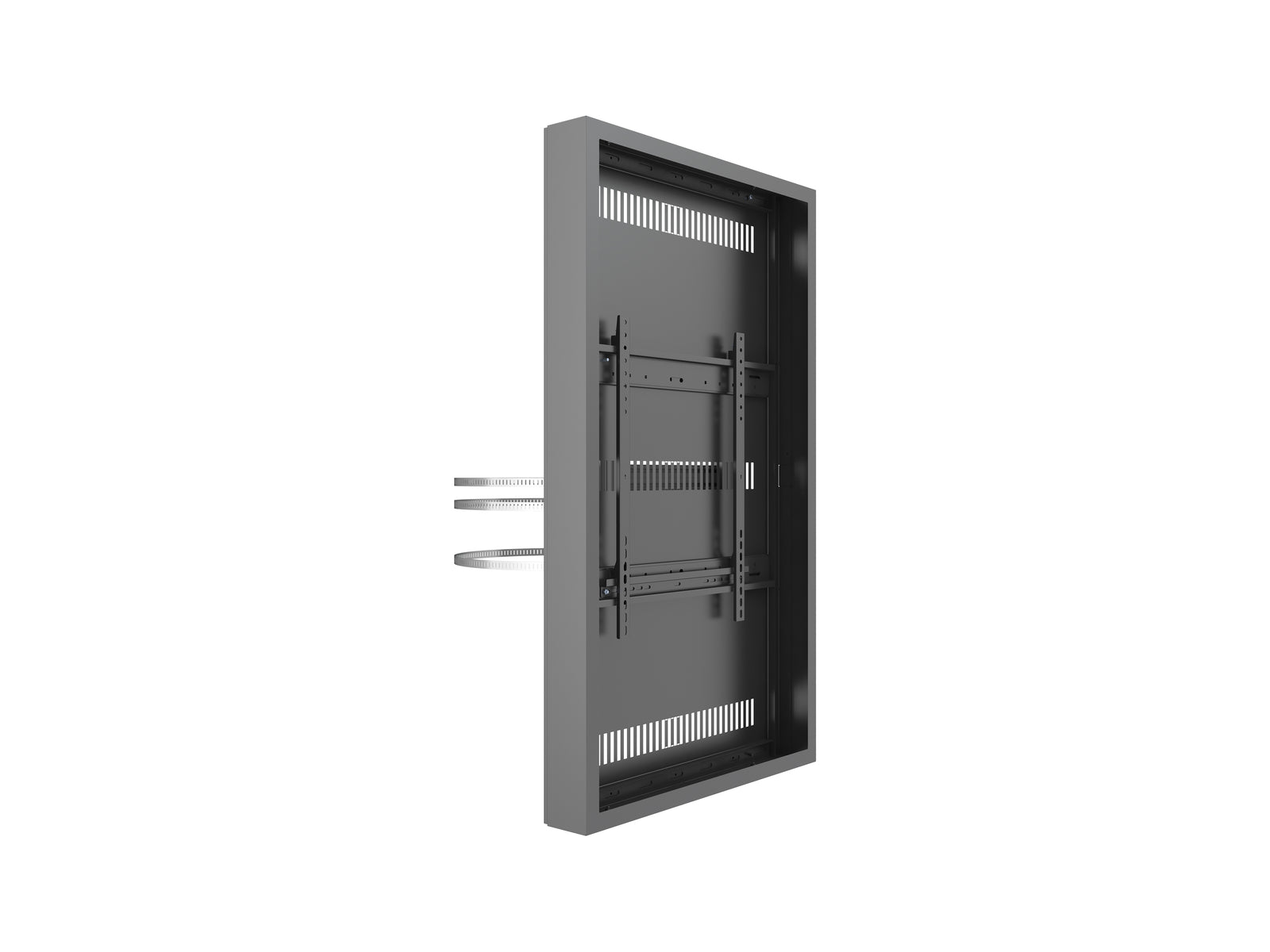 Multibrackets M Pro Series Enclosure 55" High Brightness Column Medium Black Signage Display Enclosures Multibrackets