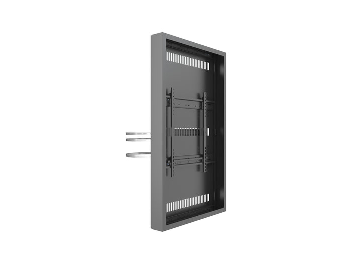 Multibrackets M Pro Series Enclosure 55" High Brightness Column Medium Black Signage Display Enclosures Multibrackets