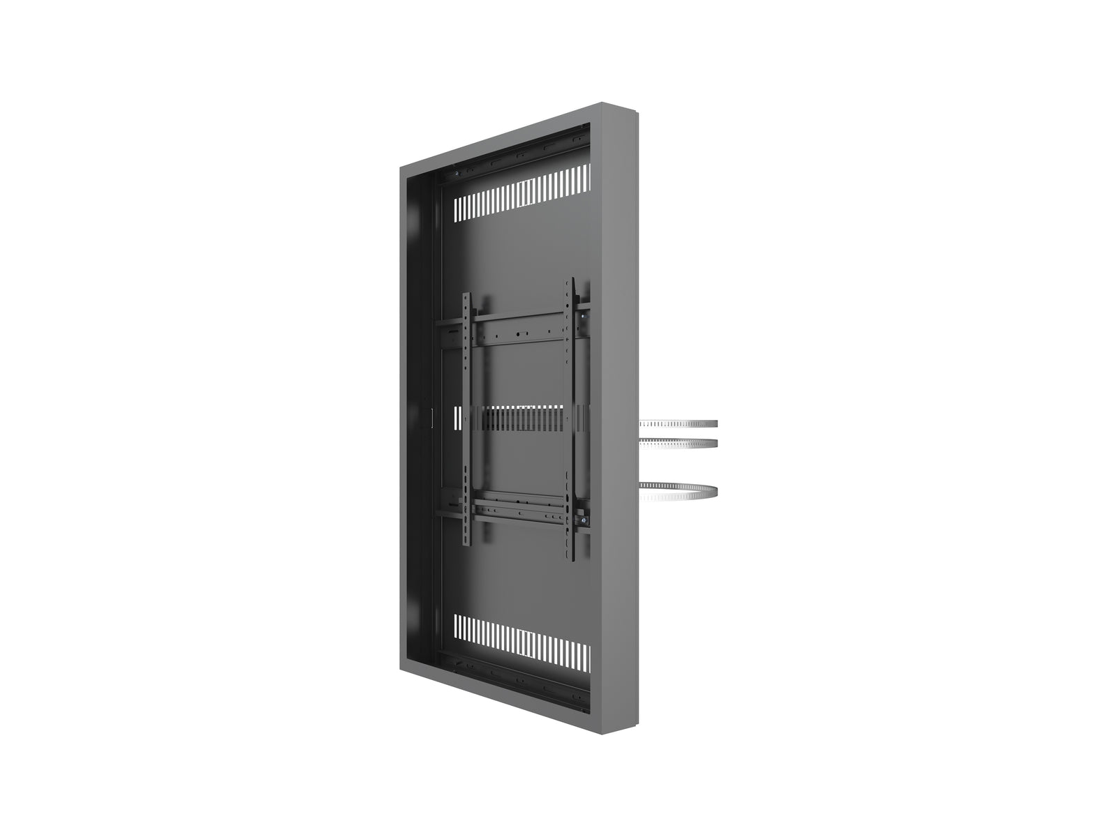 Multibrackets M Pro Series Enclosure 55" High Brightness Column Medium Black Signage Display Enclosures Multibrackets