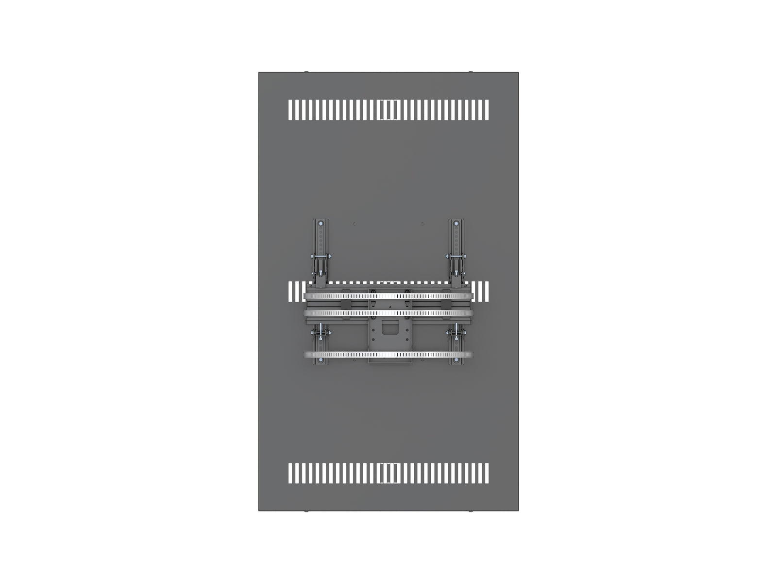 Multibrackets M Pro Series Enclosure 55" High Brightness Column Medium Black Signage Display Enclosures Multibrackets