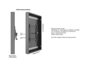Multibrackets M Pro Series Enclosure 55" High Brightness Column Medium Black Signage Display Enclosures Multibrackets