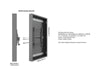 Multibrackets M Pro Series Enclosure 55" High Brightness Column Medium Black Signage Display Enclosures Multibrackets