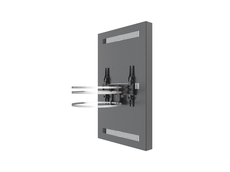 Multibrackets M Pro Series Enclosure 55" High Brightness Column Medium Black Signage Display Enclosures Multibrackets