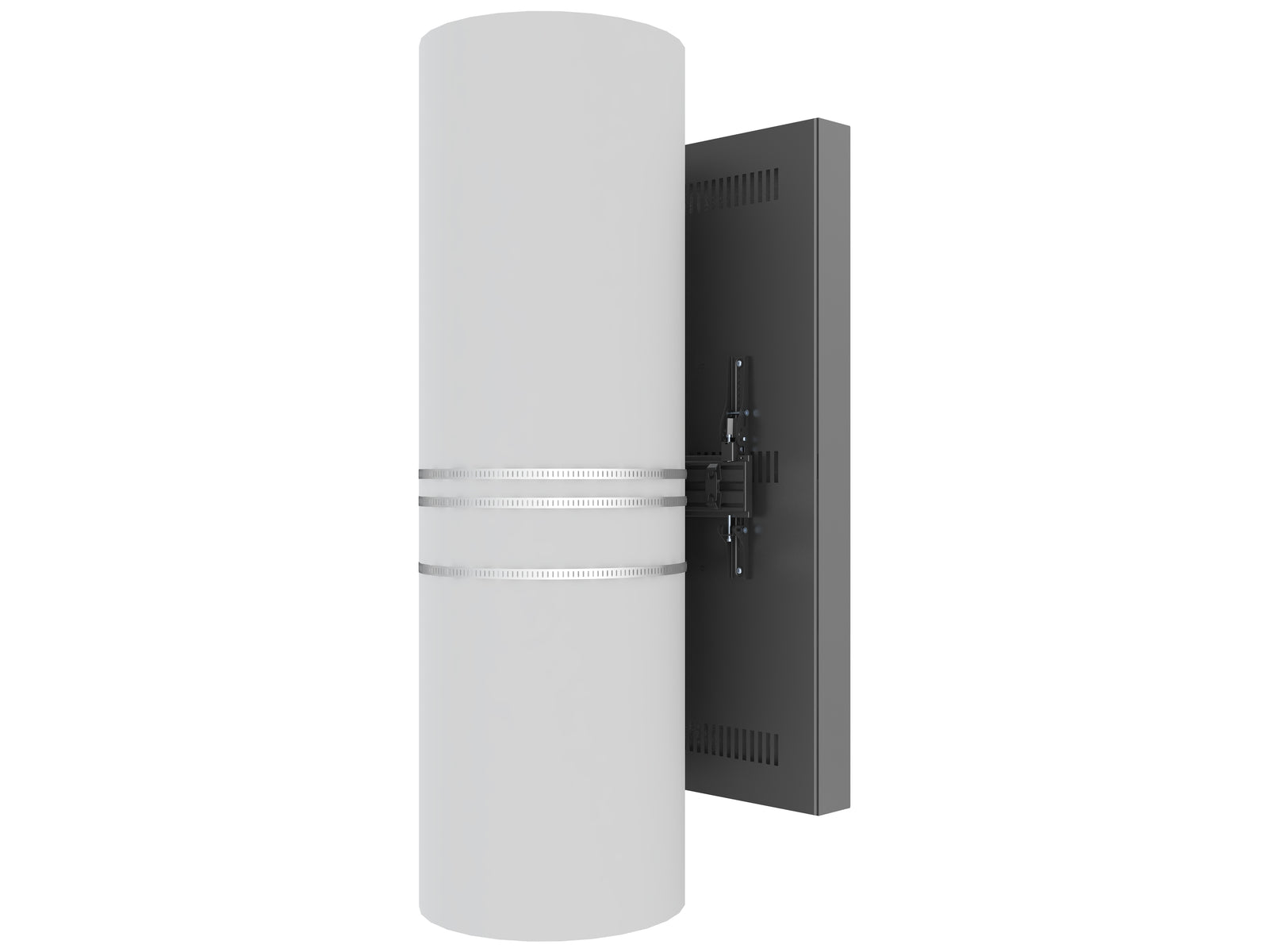 Multibrackets M Pro Series Enclosure 55" High Brightness Column Medium Black Signage Display Enclosures Multibrackets