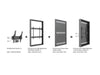 Multibrackets M Pro Series Enclosure 55" High Brightness Column Medium Black Signage Display Enclosures Multibrackets
