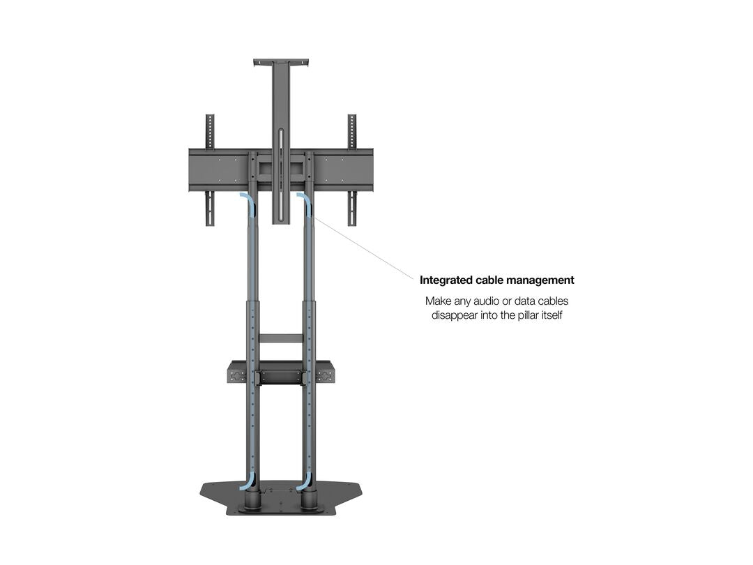 Multibrackets M Public Floorbase Basic 180 Incl Shelf & Cameraholder Floor Stand Multibrackets