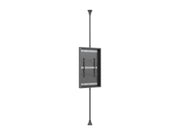 Multibrackets M Pro Series Enclosure 55" High Brightness Floor to Ceiling Medium Black Signage Display Enclosures Multibrackets
