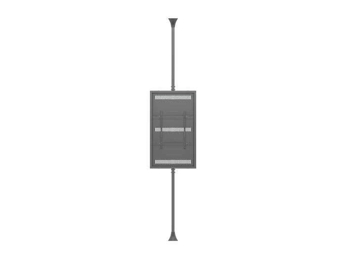 Multibrackets M Pro Series Enclosure 55" High Brightness Floor to Ceiling Medium Black Signage Display Enclosures Multibrackets