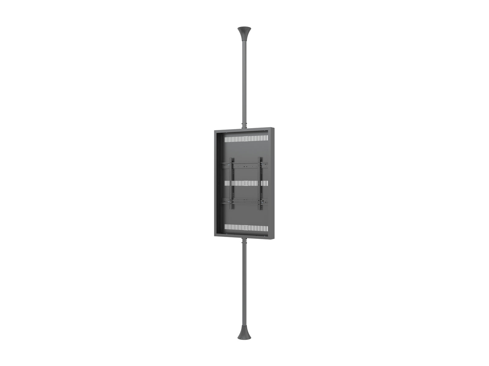 Multibrackets M Pro Series Enclosure 55" High Brightness Floor to Ceiling Medium Black Signage Display Enclosures Multibrackets