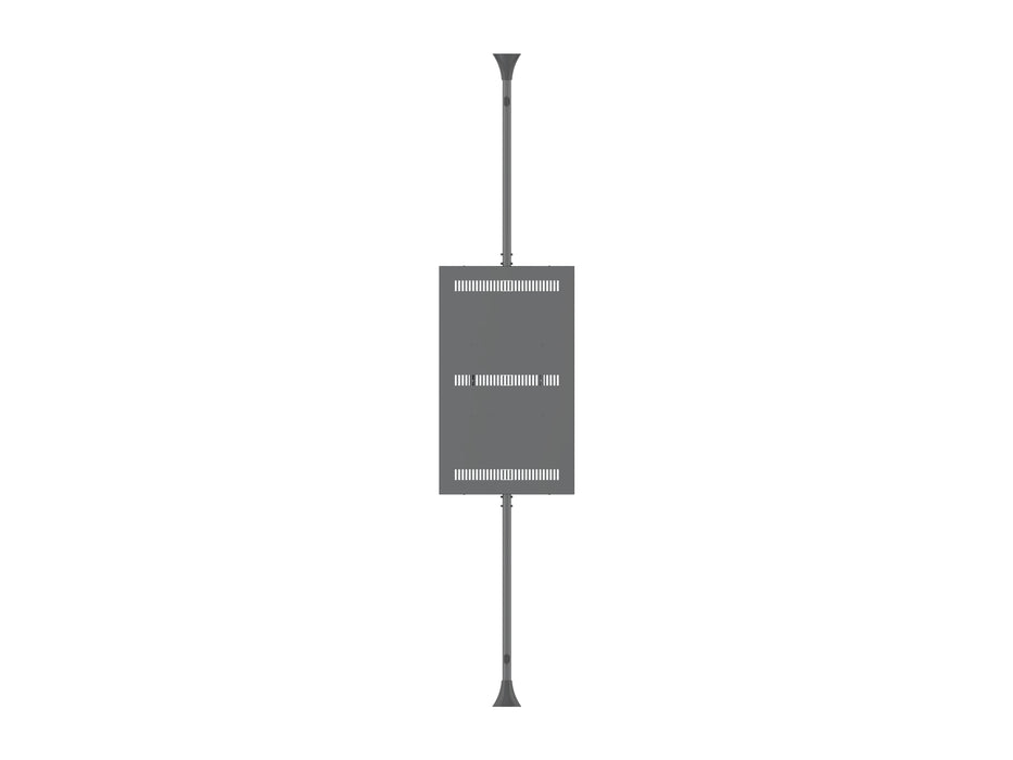 Multibrackets M Pro Series Enclosure 55" High Brightness Floor to Ceiling Medium Black Signage Display Enclosures Multibrackets
