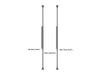 Multibrackets M Pro Series Enclosure 55" High Brightness Floor to Ceiling Medium Black Signage Display Enclosures Multibrackets