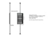 Multibrackets M Pro Series Enclosure 55" High Brightness Floor to Ceiling Medium Black Signage Display Enclosures Multibrackets