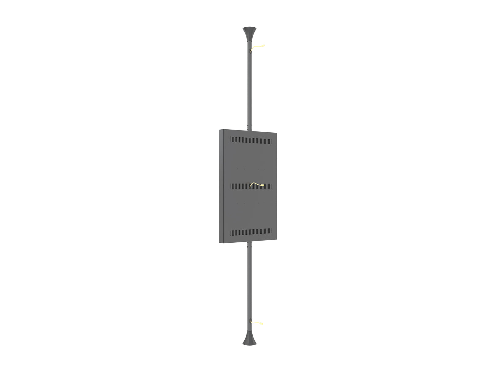 Multibrackets M Pro Series Enclosure 55" High Brightness Floor to Ceiling Medium Black Signage Display Enclosures Multibrackets