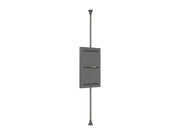 Multibrackets M Pro Series Enclosure 55" High Brightness Floor to Ceiling Medium Black Signage Display Enclosures Multibrackets