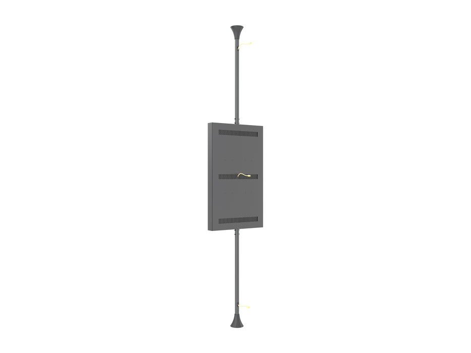 Multibrackets M Pro Series Enclosure 55" High Brightness Floor to Ceiling Medium Black Signage Display Enclosures Multibrackets
