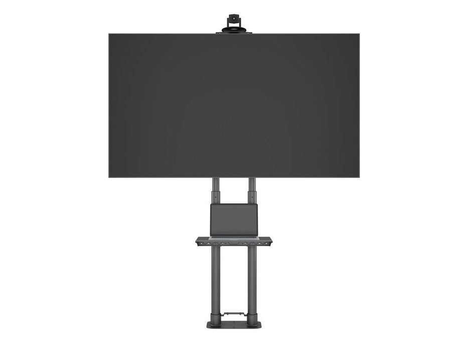 Multibrackets M Public Floormount Basic 180 Incl Shelf & Cameraholder | For 55" - 80" Screens