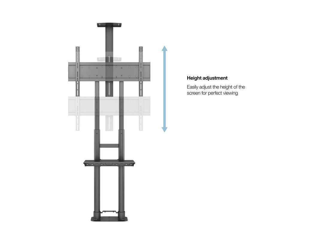 Multibrackets M Public Floormount Basic 180 Incl Shelf & Cameraholder | For 55" - 80" Screens Floor Stand Multibrackets