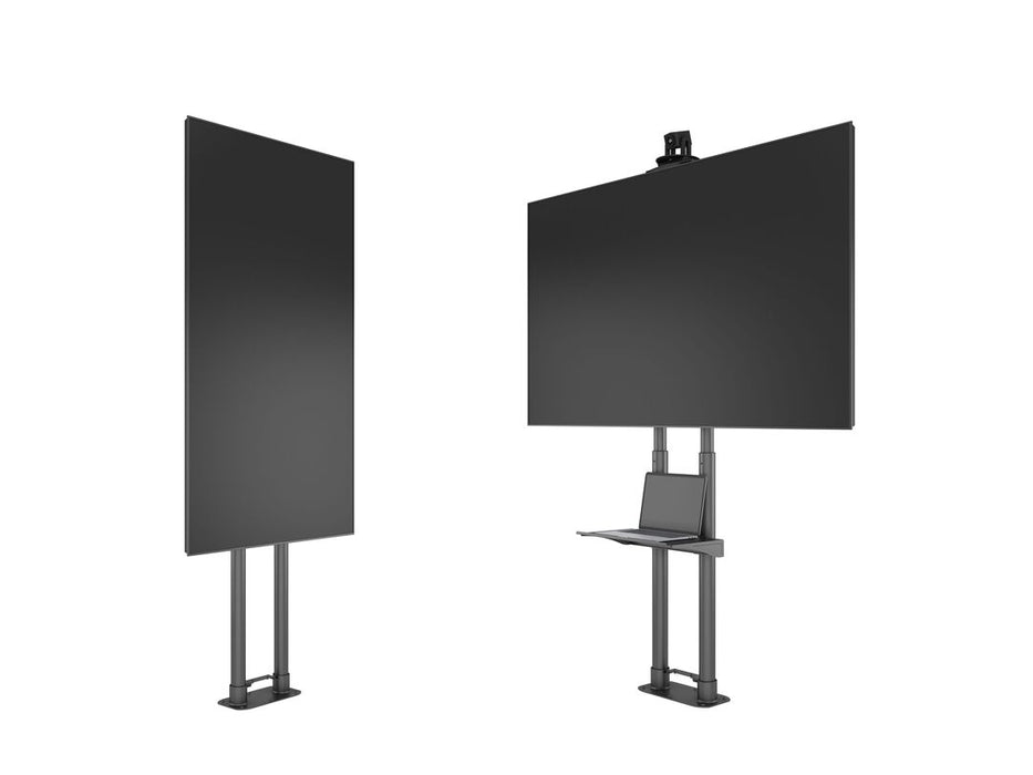 Multibrackets M Public Floormount Basic 180 Incl Shelf & Cameraholder | For 55" - 80" Screens