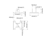 Multibrackets M Pro Series Face Down Ceiling Adapter | 7350105217272 Mounting Accessory Multibrackets