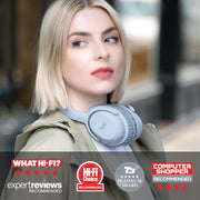Lindy BNX-60 Wireless Active Noise Cancelling Headphones with aptX, Cool Grey Headset Lindy