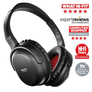 Lindy BNX-60 Wireless Active Noise Cancelling Headphones - Matt Black Headset Lindy