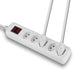Lindy 5-Way Swiss 3-Pin Mains Power Extension with Switch, White | 73167 Lindy Power Strips Lindy