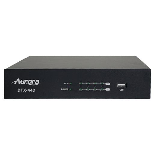 Aurora DTX-44D 4x4 Dante DSP with 4x4 Analog in and Out Multimedia Aurora