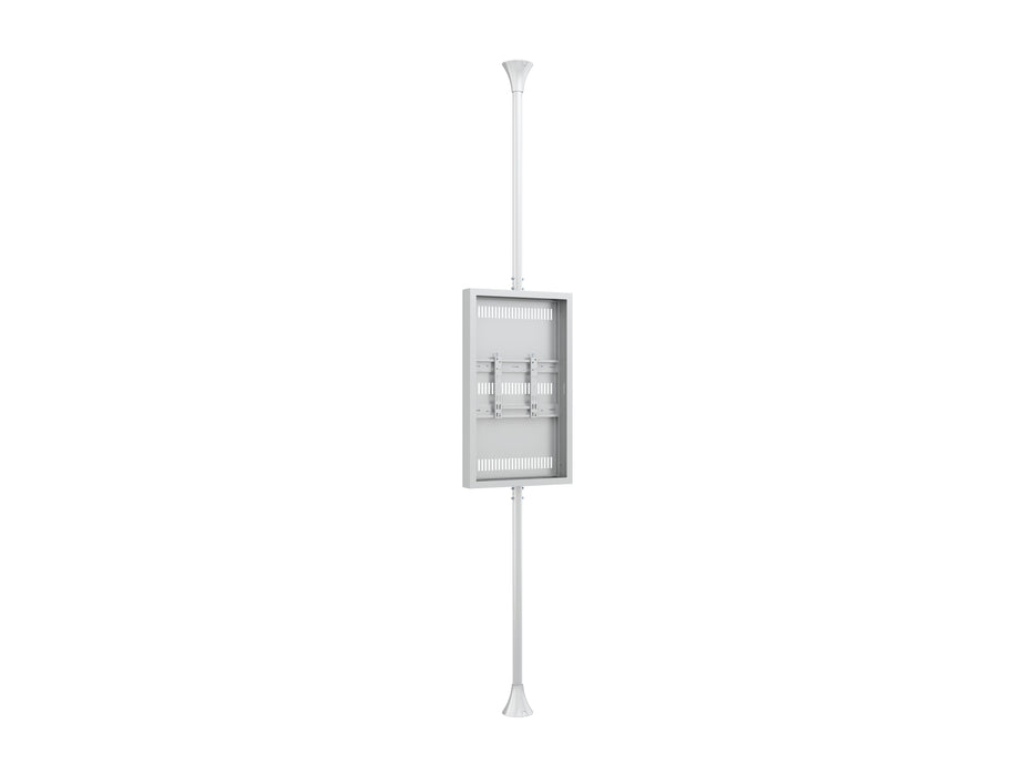 Multibrackets M Pro Series Enclosure 43" Floor to Ceiling Medium White Signage Display Enclosures Multibrackets