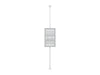 Multibrackets M Pro Series Enclosure 43" Floor to Ceiling Medium White Signage Display Enclosures Multibrackets