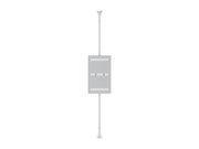 Multibrackets M Pro Series Enclosure 43" Floor to Ceiling Medium White Signage Display Enclosures Multibrackets