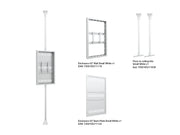 Multibrackets M Pro Series Enclosure 43" Floor to Ceiling Medium White Signage Display Enclosures Multibrackets