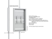 Multibrackets M Pro Series Enclosure 43" Floor to Ceiling Medium White Signage Display Enclosures Multibrackets