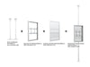 Multibrackets M Pro Series Enclosure 43" Floor to Ceiling Medium White Signage Display Enclosures Multibrackets