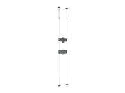 Multibrackets M Pro Wire MBC2U Dual Screen Floor to Ceiling Mount for 27"-32" Screens | 7340234811298 Floor to Ceiling Display Mount Multibrackets