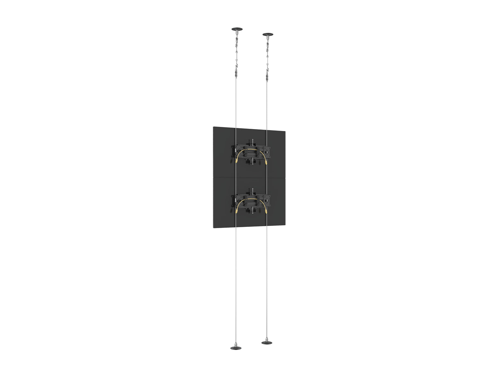Multibrackets M Pro Wire MBC2U Dual Screen Floor to Ceiling Mount for 27"-32" Screens | 7340234811298 Floor to Ceiling Display Mount Multibrackets