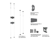 Multibrackets M Pro Wire MBC2U Dual Screen Floor to Ceiling Mount for 27"-32" Screens | 7340234811298 Floor to Ceiling Display Mount Multibrackets