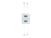 Multibrackets M Pro Wire MBC2U Dual Screen Floor to Ceiling Mount for 27"-32" Screens | 7340234811298 Floor to Ceiling Display Mount Multibrackets