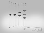 Multibrackets M Pro Wire MBC2U Dual Screen Floor to Ceiling Mount for 27"-32" Screens | 7340234811298 Floor to Ceiling Display Mount Multibrackets