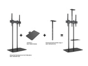 Multibrackets M Pro 1.5m Dual Pole Floor Stand For 55"-90" Screens | 7340234811533