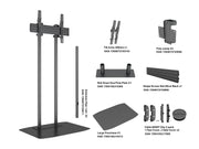Multibrackets M Pro 1.5m Dual Pole Floor Stand For 55"-90" Screens | 7340234811533
