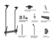 Multibrackets MBC1USDGC M Pro 1.5m Ceiling Mount For 40"-100" Displays | 7340234811915 Ceiling Mount Bracket Multibrackets