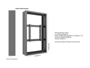 Multibrackets M Pro 55" High Brightness Digital Signage Enclosure – Black | 7340234812073 Signage Display Enclosures Multibrackets