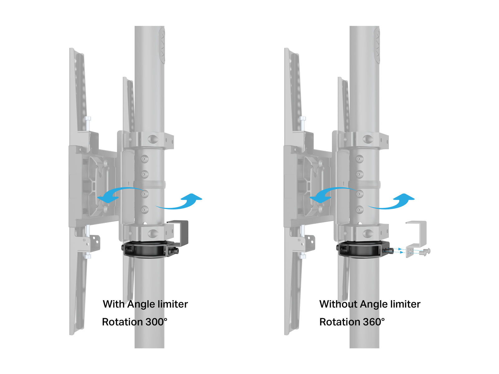 Multibrackets MBFC1U M Pro 3m Floor to Ceiling Mount For 40"-65" Screens | 7340234812455
