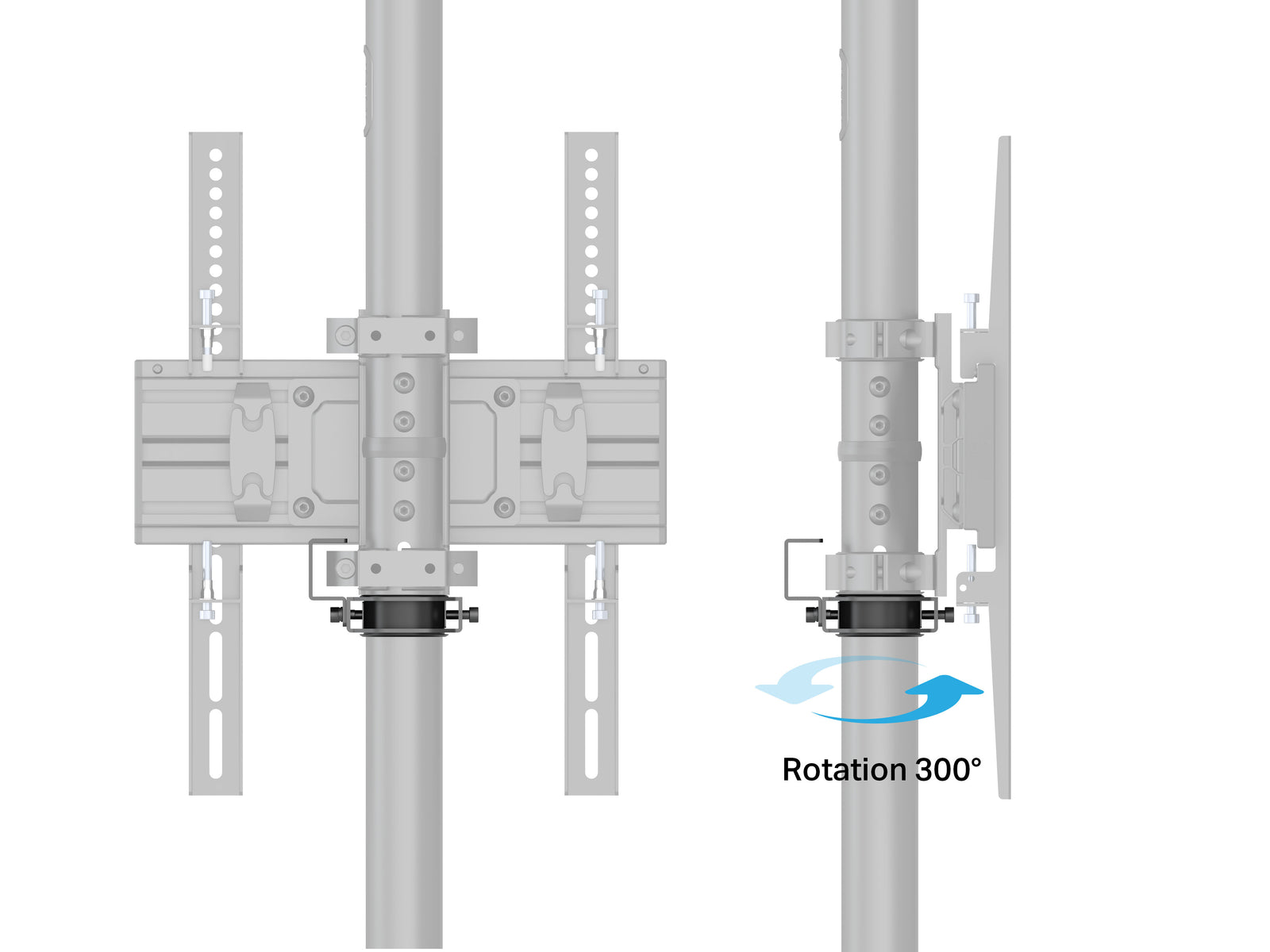 Multibrackets MBFC1U M Pro 3m Floor to Ceiling Mount For 40"-65" Screens | 7340234812455