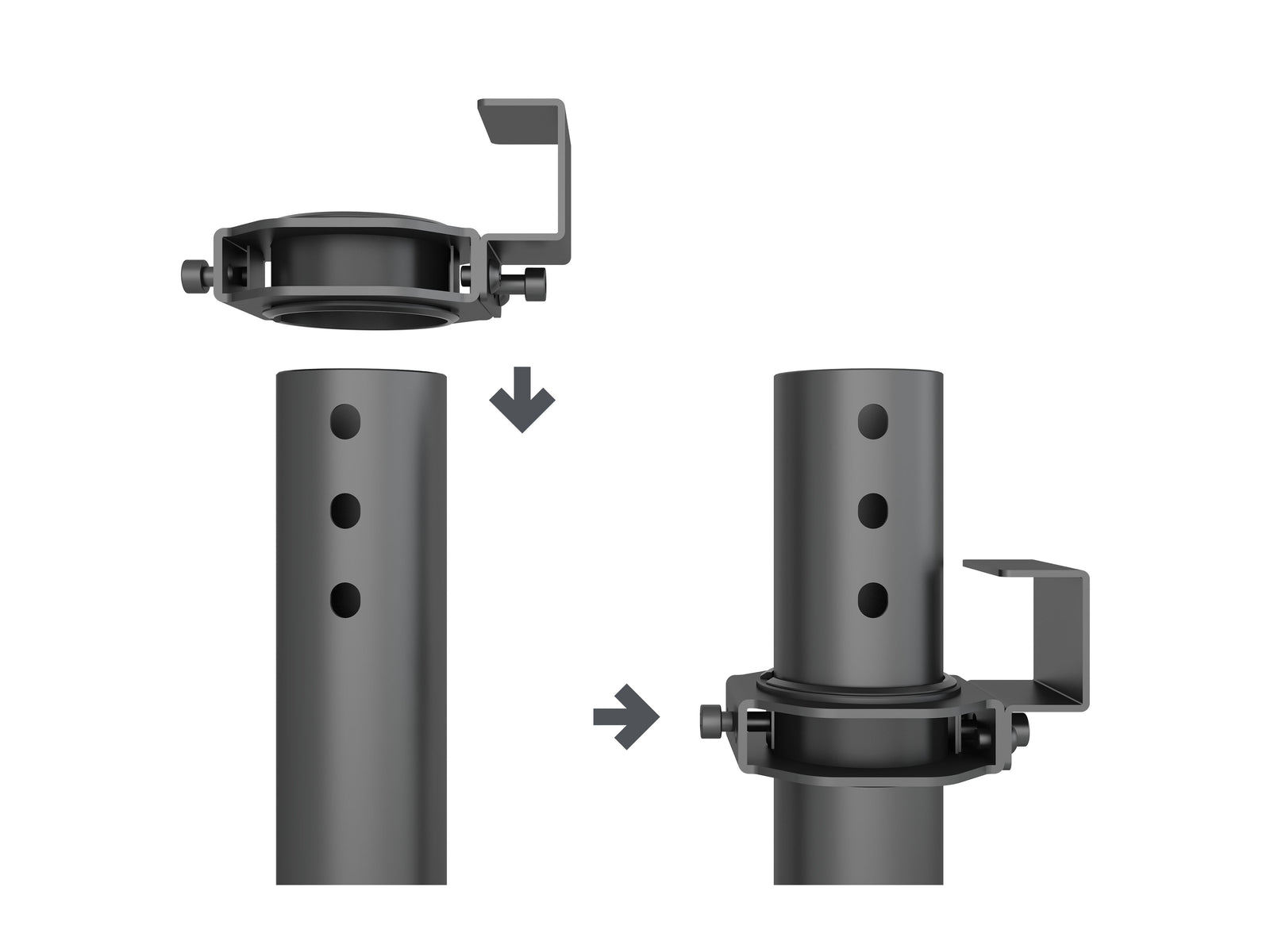 Multibrackets MBFC1U M Pro 3m Floor to Ceiling Mount For 40"-65" Screens | 7340234812455