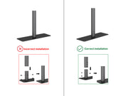 Multibrackets MBFW1U M Pro Floorstand to Wall Mount For 32"-65" Screens | 7340234812592