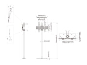Multibrackets MBFW1U M Pro Floorstand to Wall Mount For 32"-65" Screens | 7340234812592