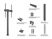 Multibrackets M Pro Fixed Floor to Wall Column For 55"-98" Screens | 7340234812684
