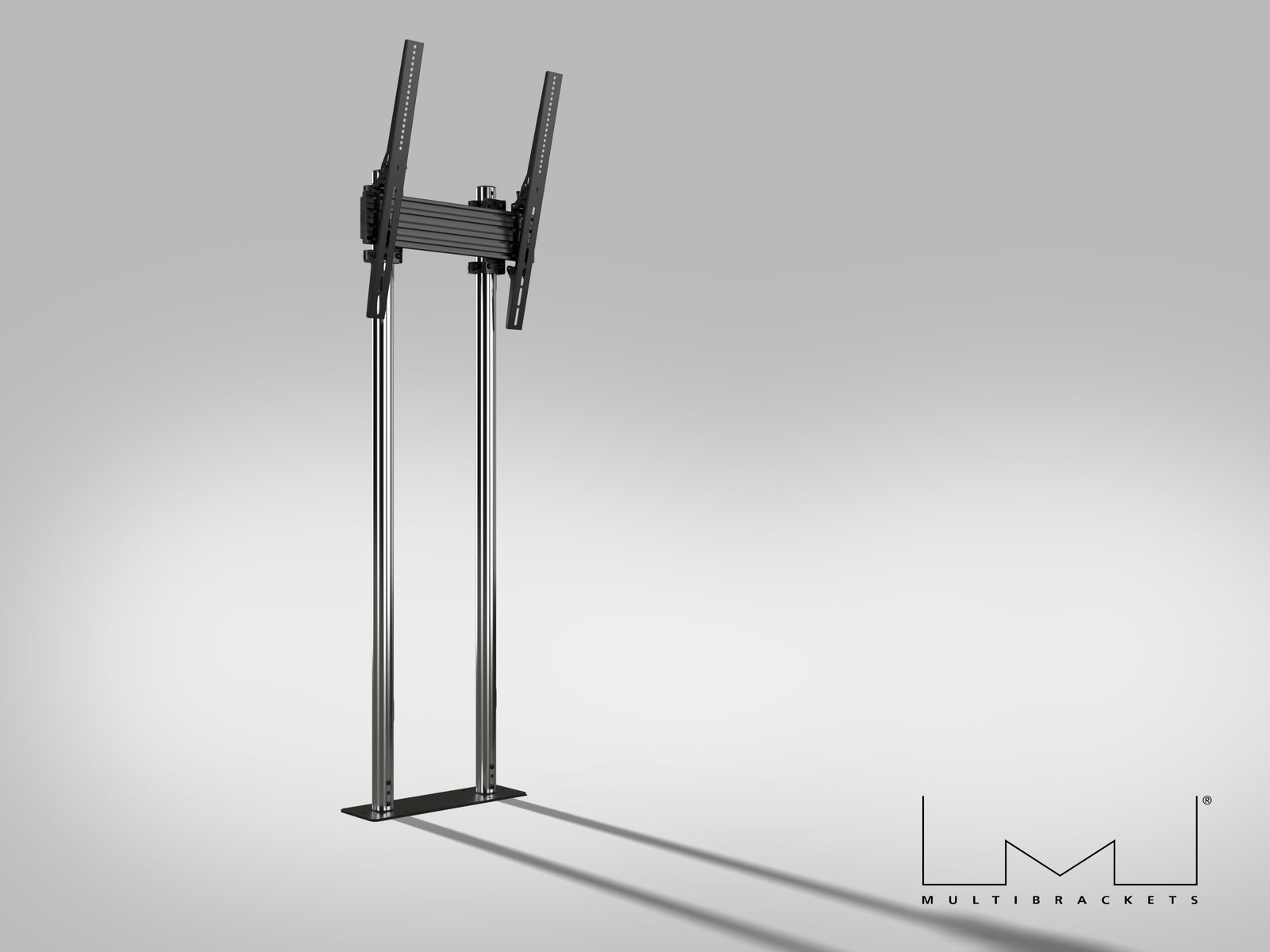 Multibrackets M Pro 1.5m Dual Pole Floor Base For 55"-90" Screens | 7340234813148